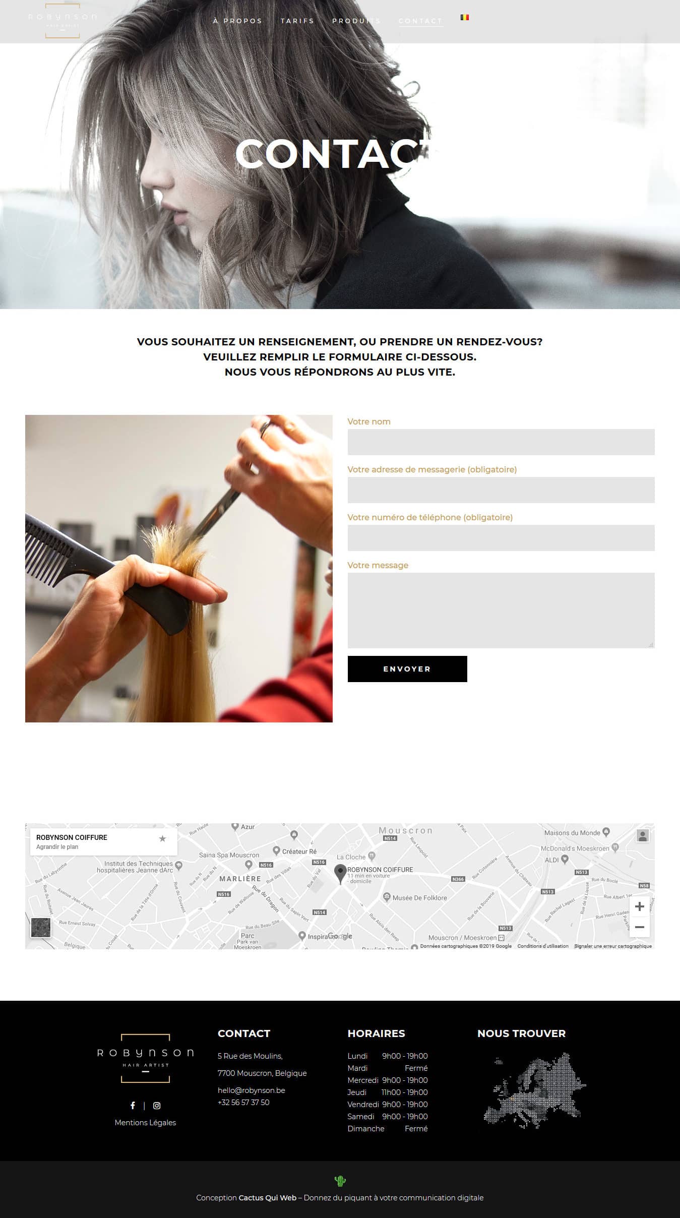 Screenshot_2019-04-15 Contactez-nous - ROBYNSON Hair Artist - Coiffeur, Salon de Coiffure