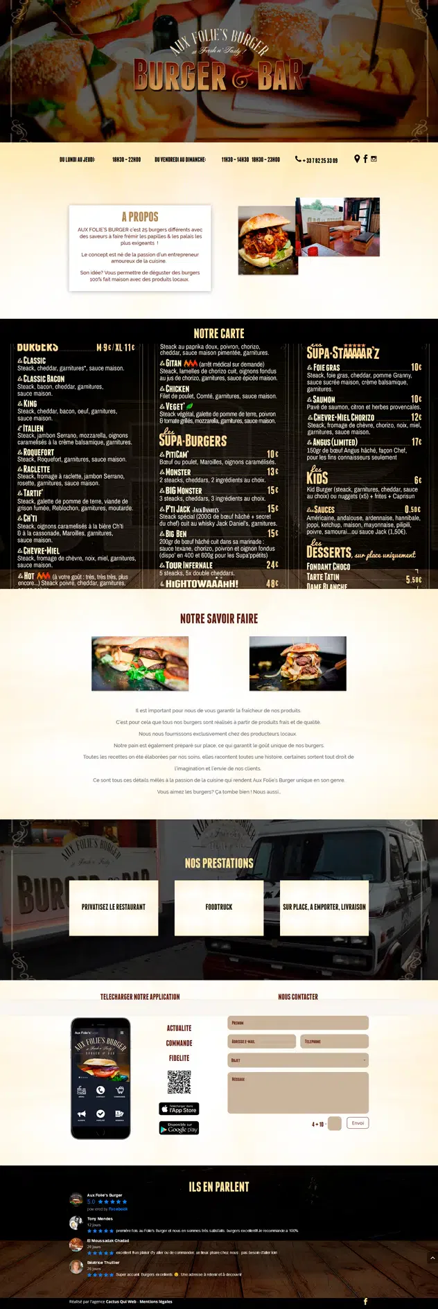 Aux folie's burger