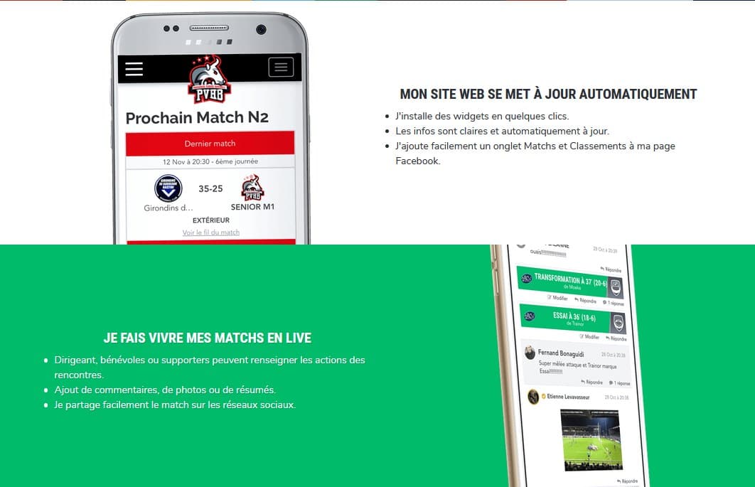 Créez le site internet de votre association sportive
