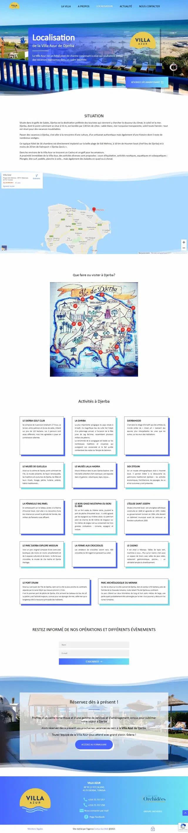 Localisation villa azur djerba640x480