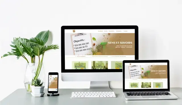 Sens et Savoirs – Création site web association alimentation et rythme de vie