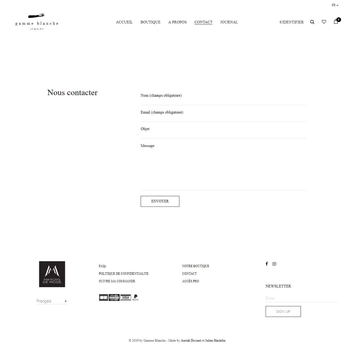 Contact - Gamme Blanche - www.gammeblanche.com Contact - Gamme Blanche - www.gammeblanche.com