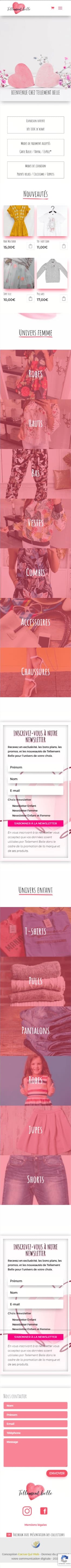 accueil mobile tellement belle e commerce 1