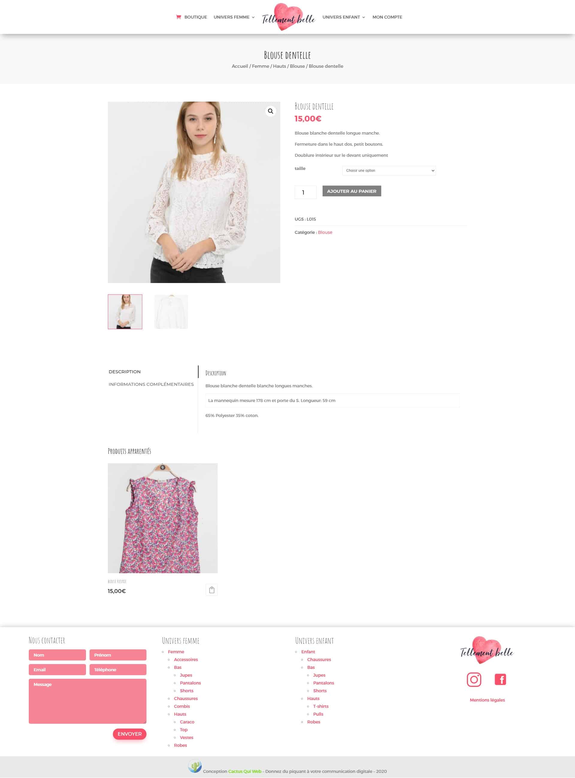 page produit tellement belle e commerce