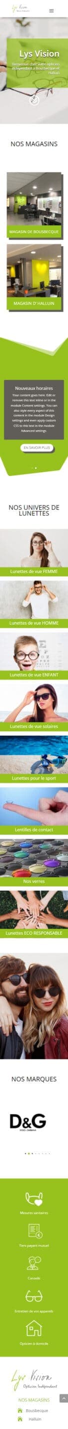 Accueil Lys Vision Smartphone