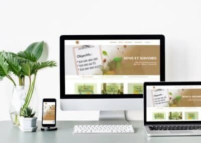 Sens et Savoirs – Création site web association alimentation et rythme de vie