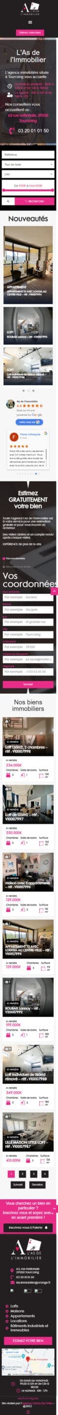 L'as de l'immobilier création de site d'agence immobilière