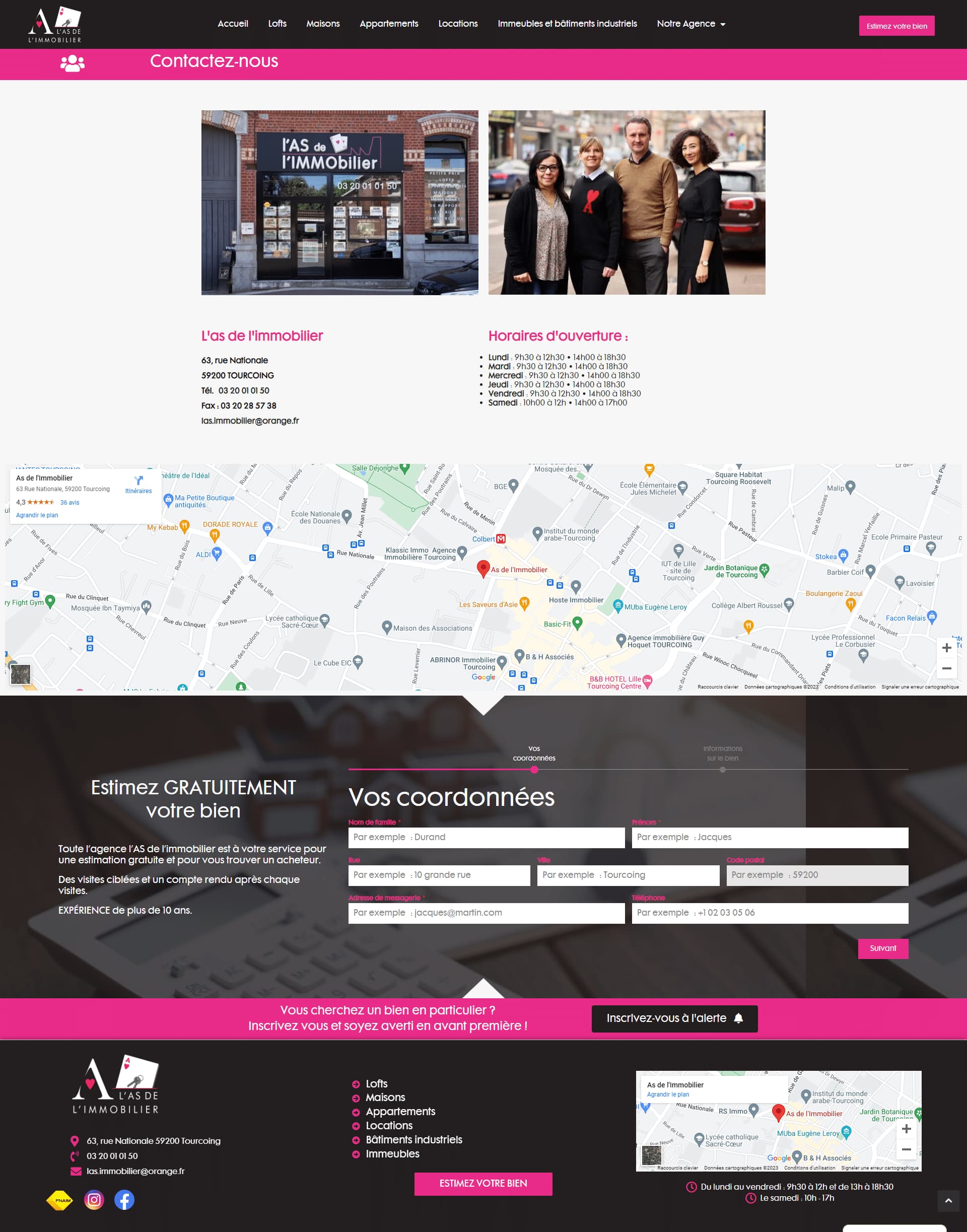 L'as de l'immobilier création de site d'agence immobilière